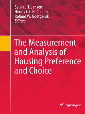 cover image of The Measurement and Analysis of Housing Preference and Choice